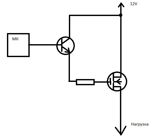 Схема подключения мосфета