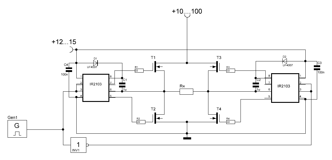 Ir2181 схема включения