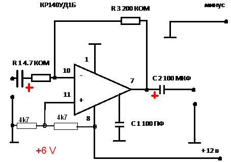 Кр1040уд1 схема включения