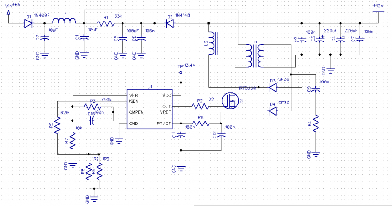 Uc3845b схема включения