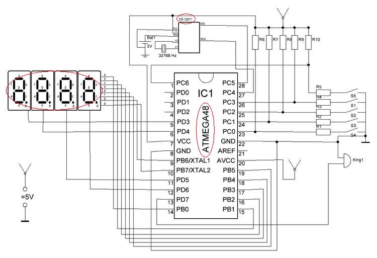 Sc8560 часы схема