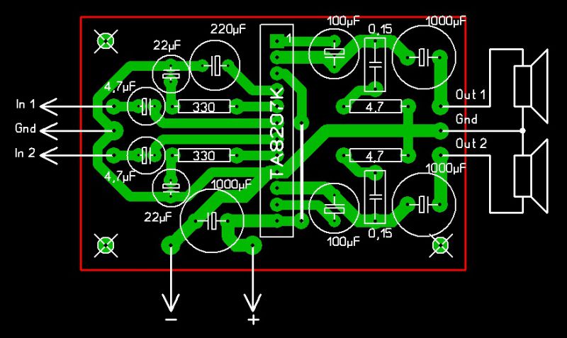 Ta8210ah схема усилителя звука