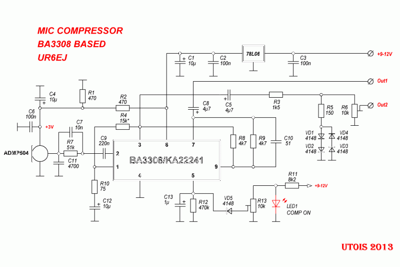 Микросхема ka22241 схема включения